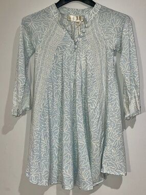 Natalie Martin Fiore Kids Blue Floral Boho Dress – New